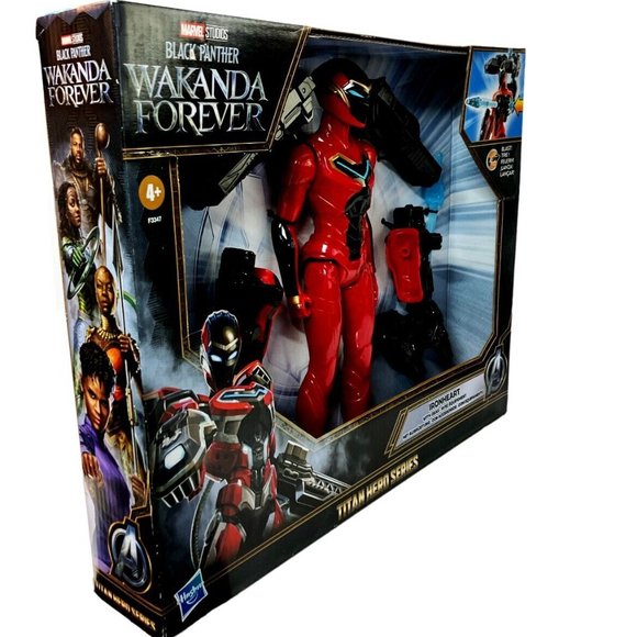 Wakanda Forever Marvel Black Panther IronHeart Hero Hasbro Titan Series 1st New - Picture 3 of 9